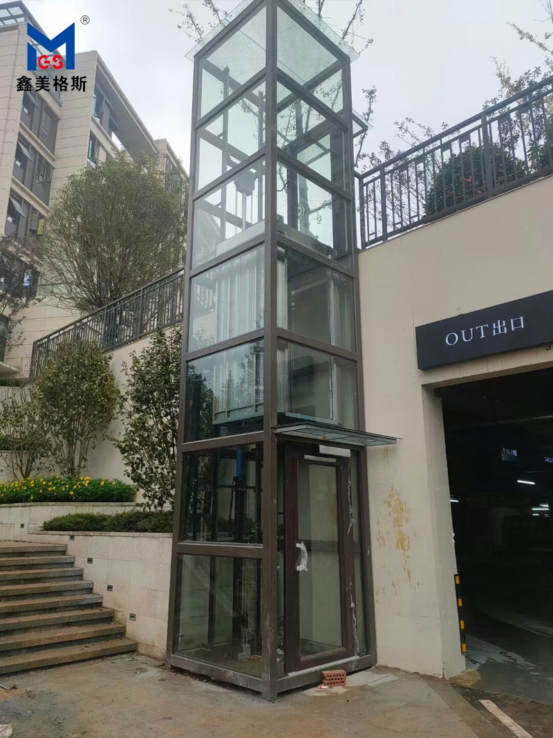 蒲江花樣年華井道無障礙升降平臺 蒲江花樣年華井道無障礙升降平臺